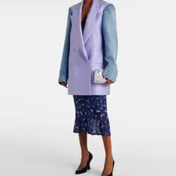 Dries Van Noten Blink Bis denim and satin blazer size medium - Picture 10 of 11